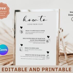 Instax Mini Instructions | Instax Mini 9, Guest Book, How To Load New Film, Instax Guest Book, Instax Instructions, Instax Mini 8