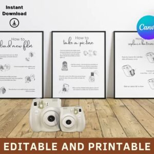 Instax mini 11 photo guestbook sign | wedding polaroid, polaroid guest book, instax guest book, guest book sign, wedding camera, sign