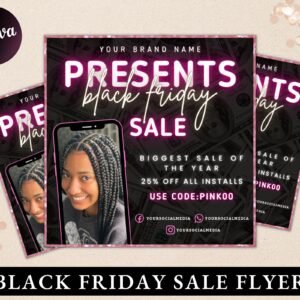 Black friday sale flyer, flash sale flyer, hair flyer, holiday flyer, instagram template, lash flyer, sale flyer, black friday flyer