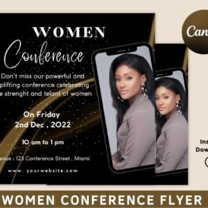 Women's conference, women empowerment flyer, women conference flyer, women event flyer, women event flyer template