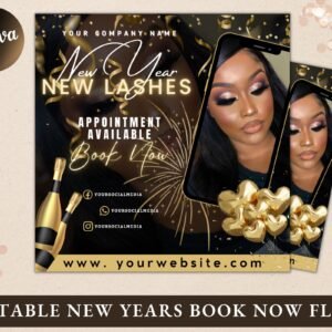 New years lash flyer, new year book now flyer, lash extensions flyer, new year book now flyer, lash extension, hair lash makeup braids