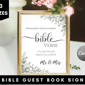 Bible guest book sign, please sign bible guestbook sign, modern wedding guestbook, minimalist wedding guestbook ,modern sign our bible sign