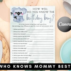 How Well Do You Know The Birthday Boy, Who Knows The Birthday Boy Best, Boys Birthday Party Games, Birthday Games For Him