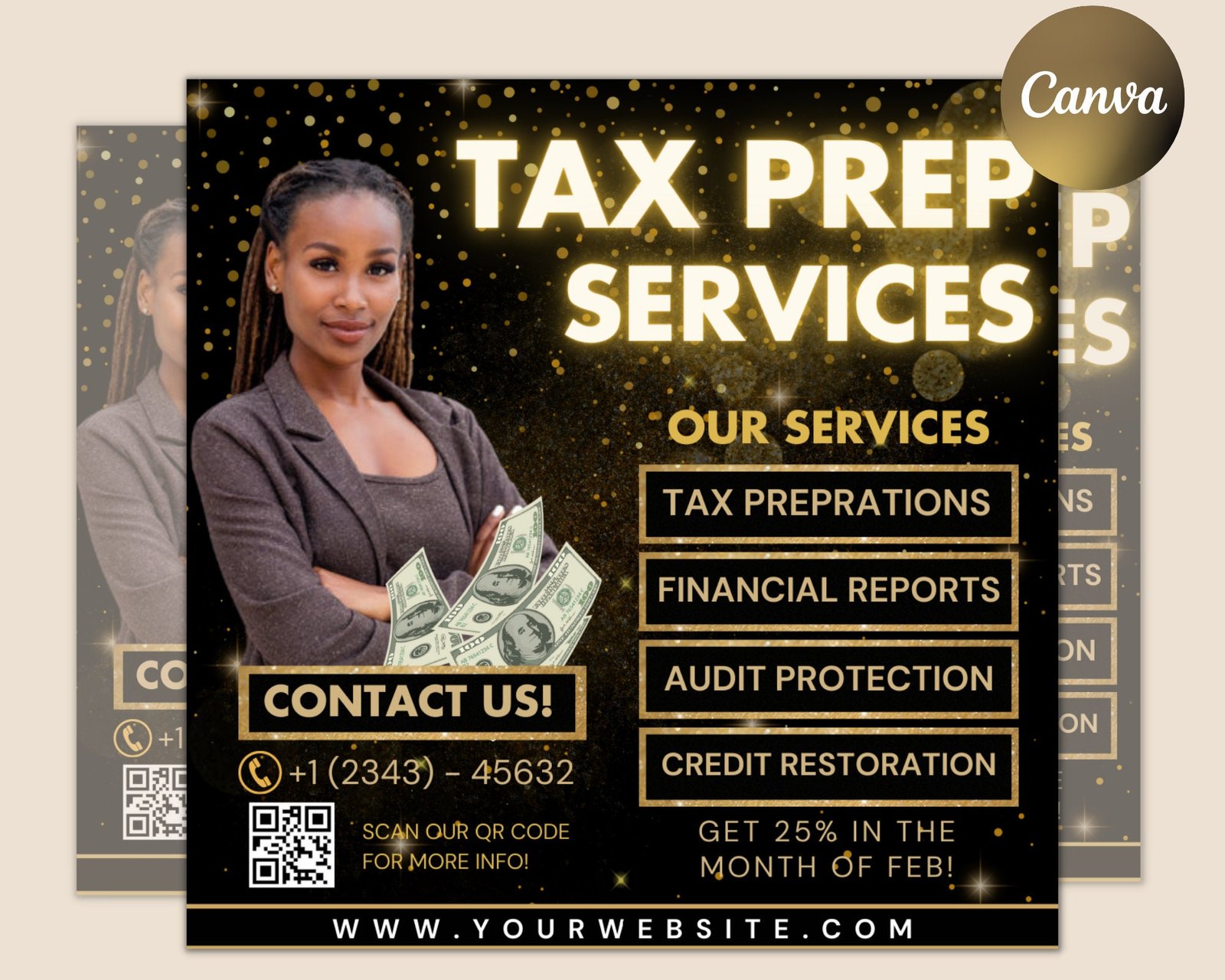 Tax prep flyer, tax prep instagram, tax flyer template, preparation flyers, tax prep templates, tax preparation post