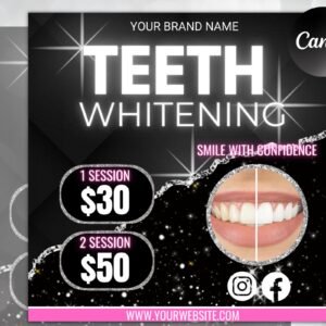 Teeth Whitening Flyer, Teeth Whitening Post, Teeth Whitening Marketing, Teeth Whitening Template, Teeth Whitening Sale