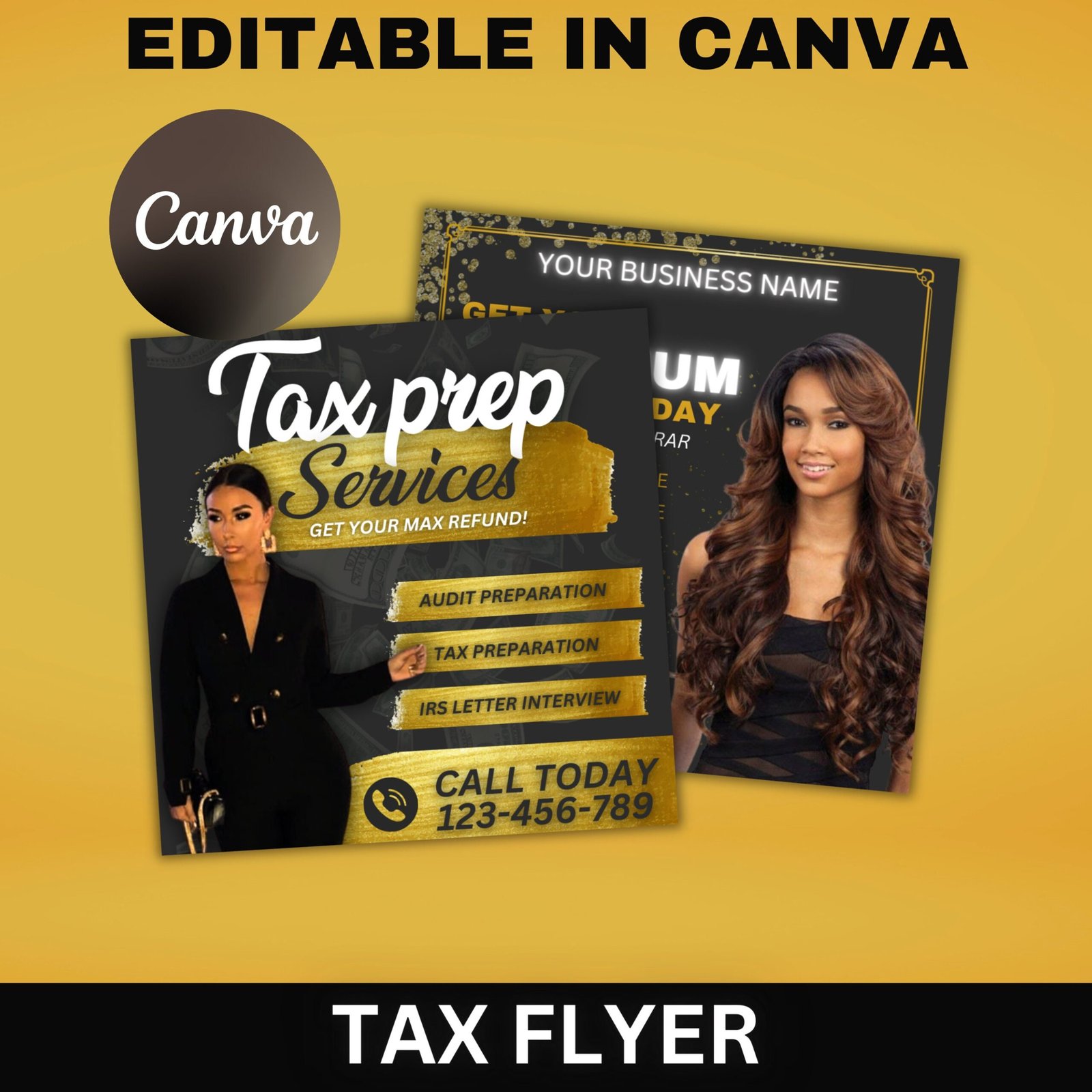 Tax Prep Flyer, Tax Prep Instagram, Tax Flyer Template, Preparation Flyers, Tax Prep Templates, Tax Preparation Post