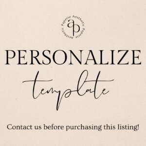 Personalize Template