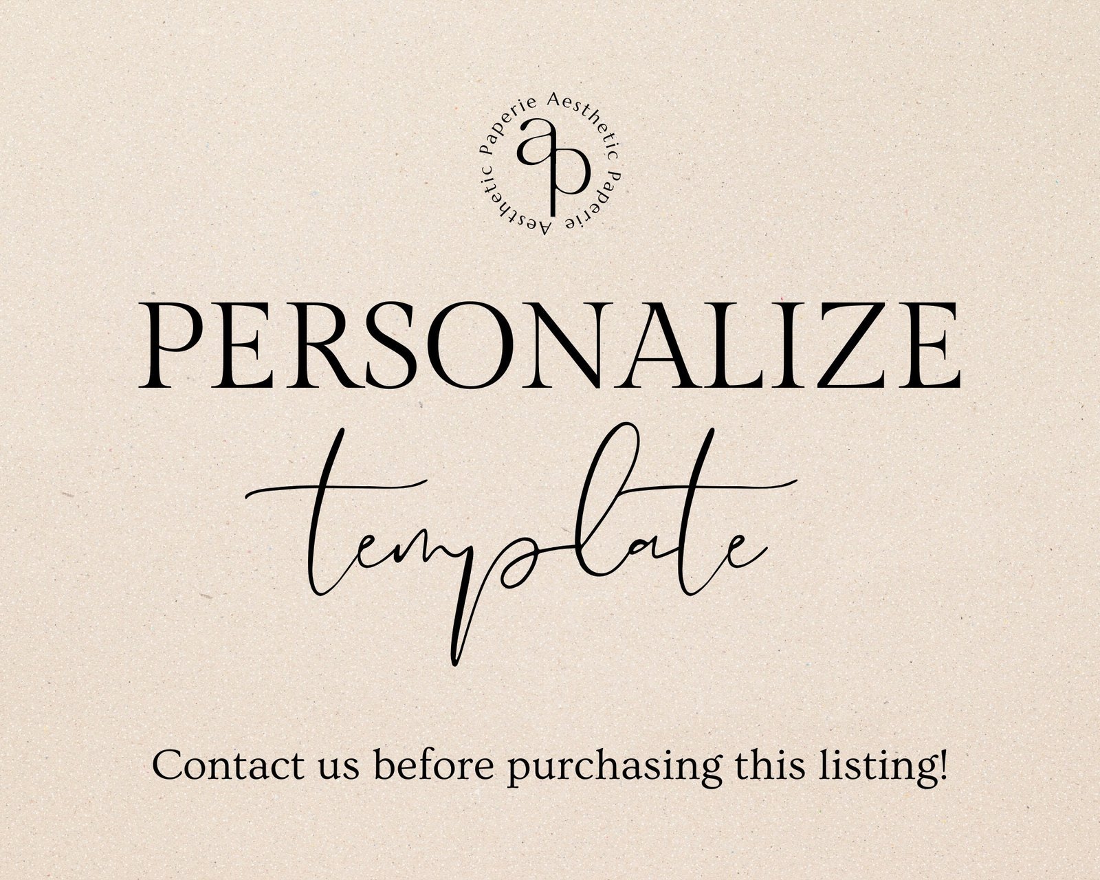 Personalize Template