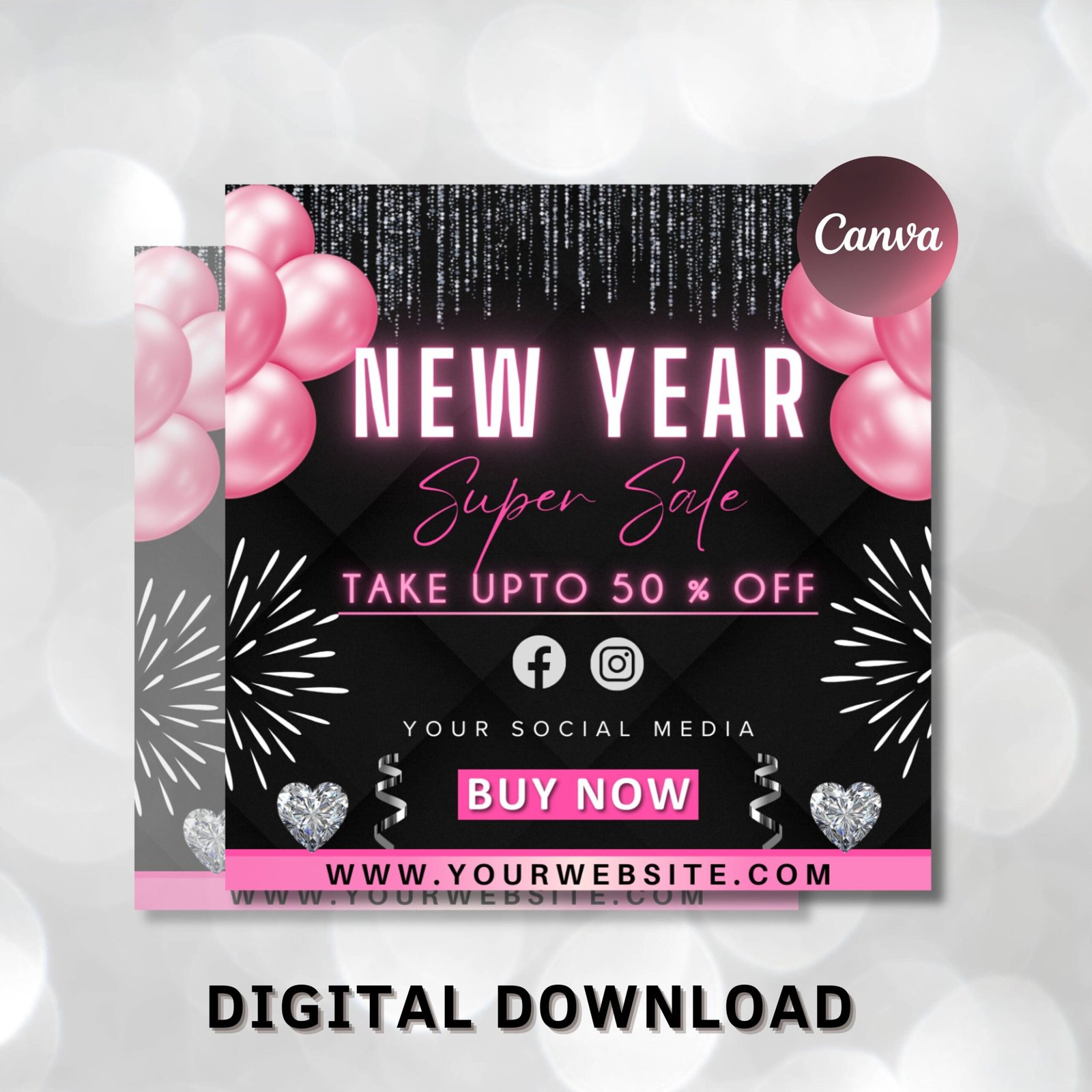 New years sale flyer, hair sale flyer, new years invite, holiday flyer, booking flyer, hair flyer, lash sale flyer social media flyer