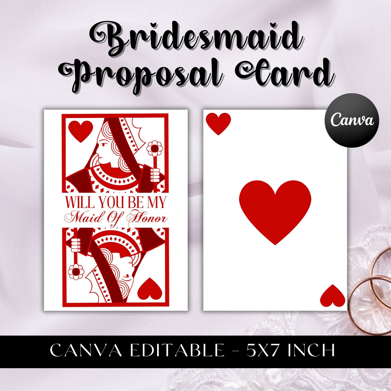 Bridesmaid proposal card template editable bridesmaid card proposal with photo maid of honor proposal card bridal proposal photo card