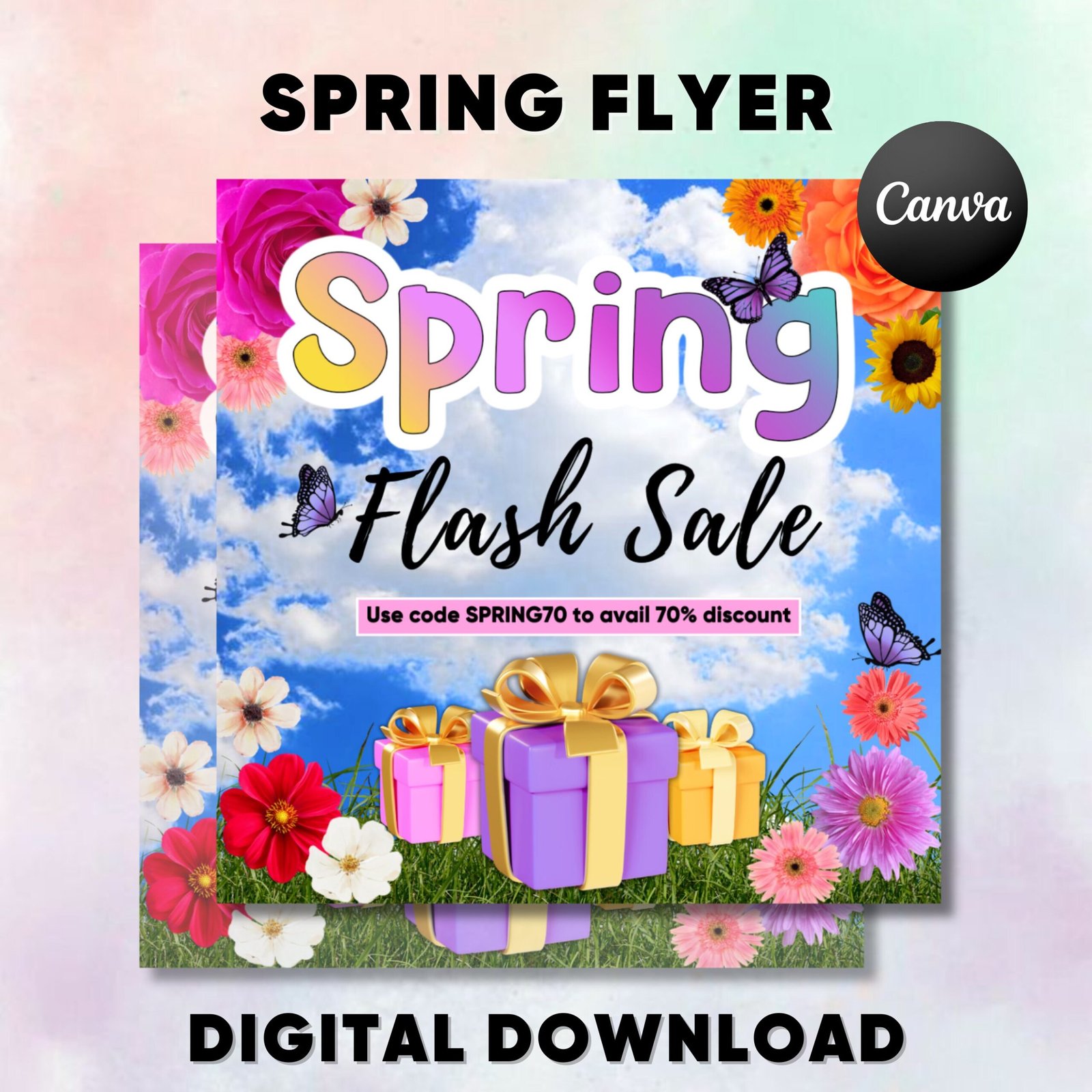 Spring Sale Flyer, Business flyer, Flash Sale Flyer, Boutique Flyer, Booking Flyer, Flash Sale, Spring Break Flyer, Braid Special Flyer
