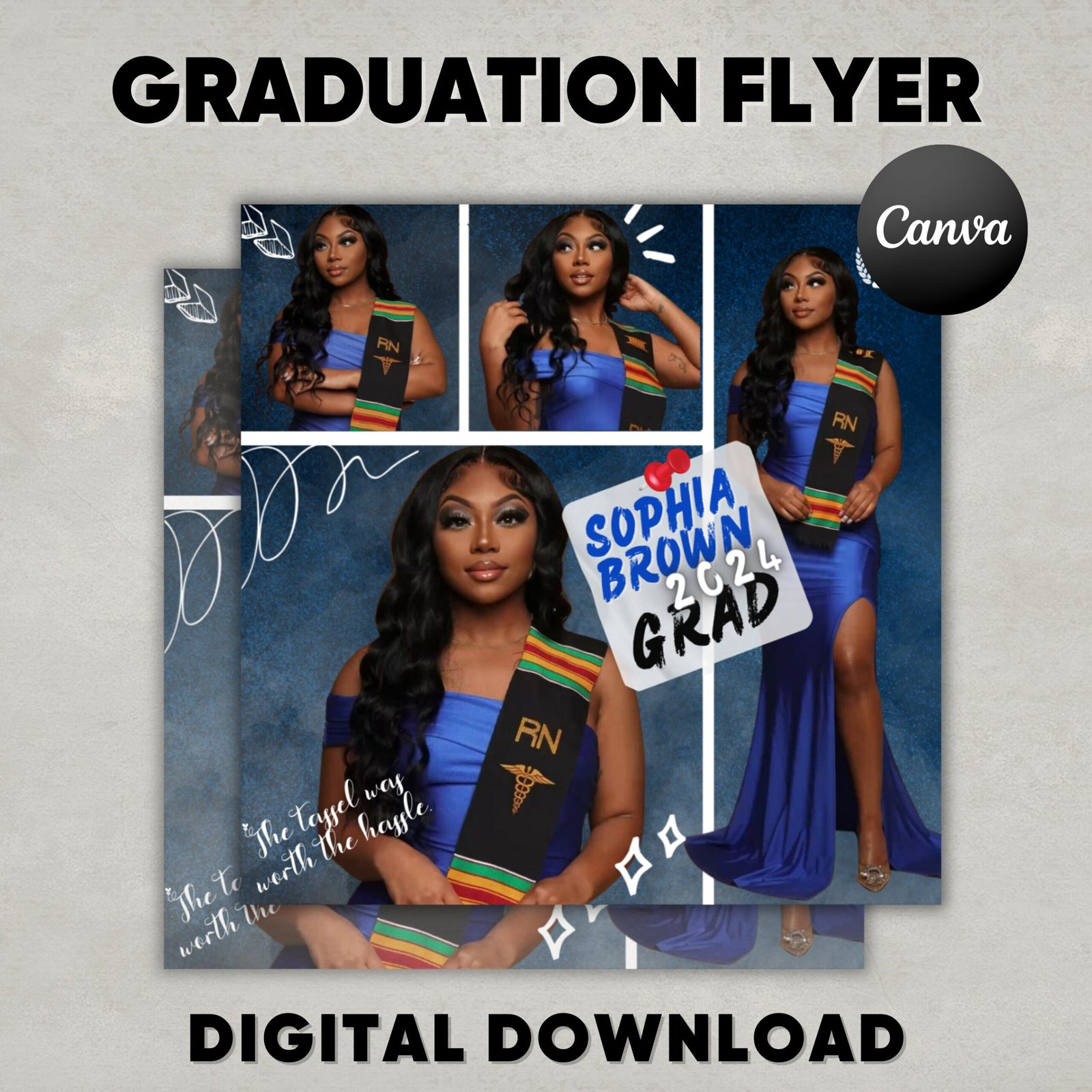 Graduation flyer, 2024 graduation invites, graduation flyer template, diy grad party template, graduation welcome party, dinner party invite