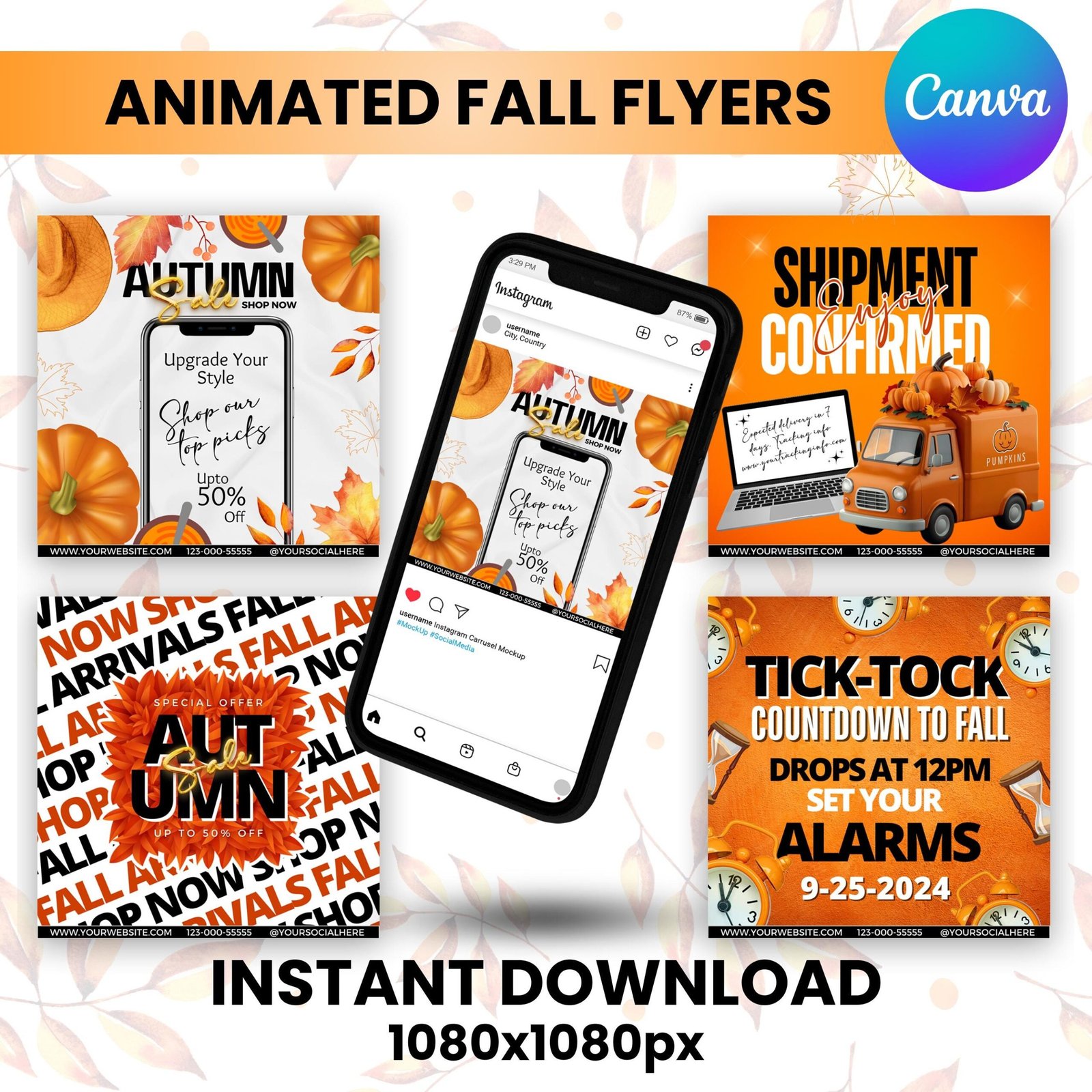 Diy autumn sale flyer bundle,editable september fall flyer, knotless braid deals, braids flyer, appointment flyer, canva template,
