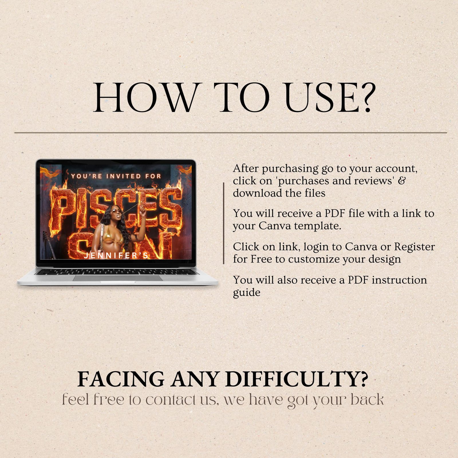 Pisces Birthday Flyer, Pisces Flyer, Birthday flyer, Pisces Bash Flyer, Bday Flyer, Birthday Event, Invitation Flyer, Canva Template - Image 6