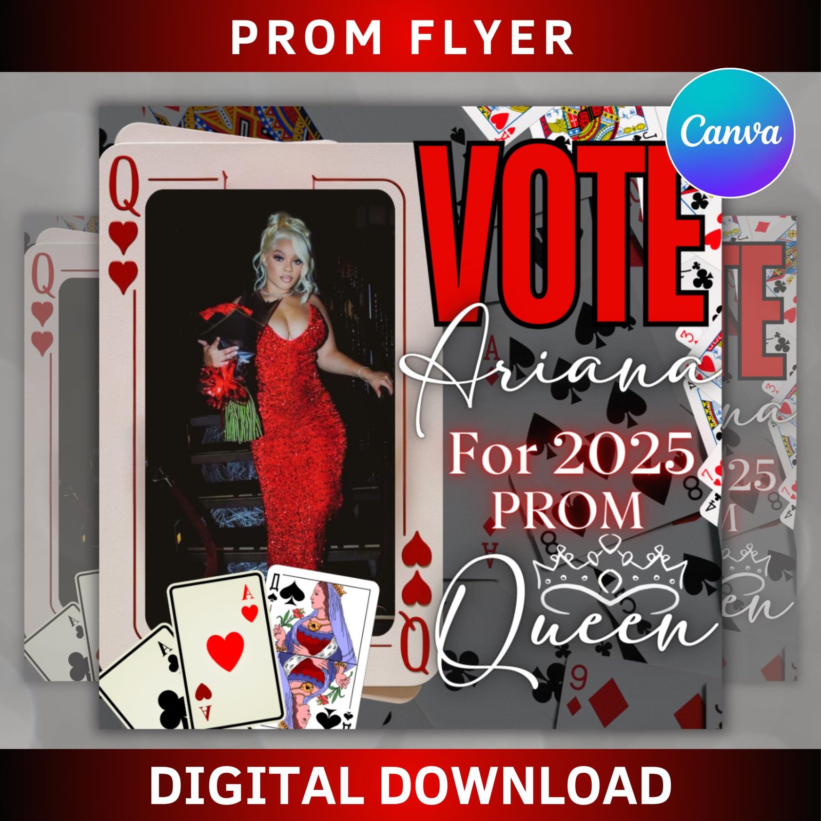 Prom invitation flyer, prom event flyer, prom invitation, prom event poster, prom party invite, prom celebration, party flyer template