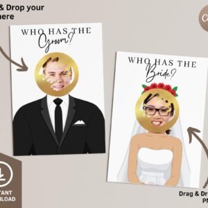 Printable celebrity who has the groom? bachelorette party groom, groom scratch off game, bridal shower game, canva template digital download