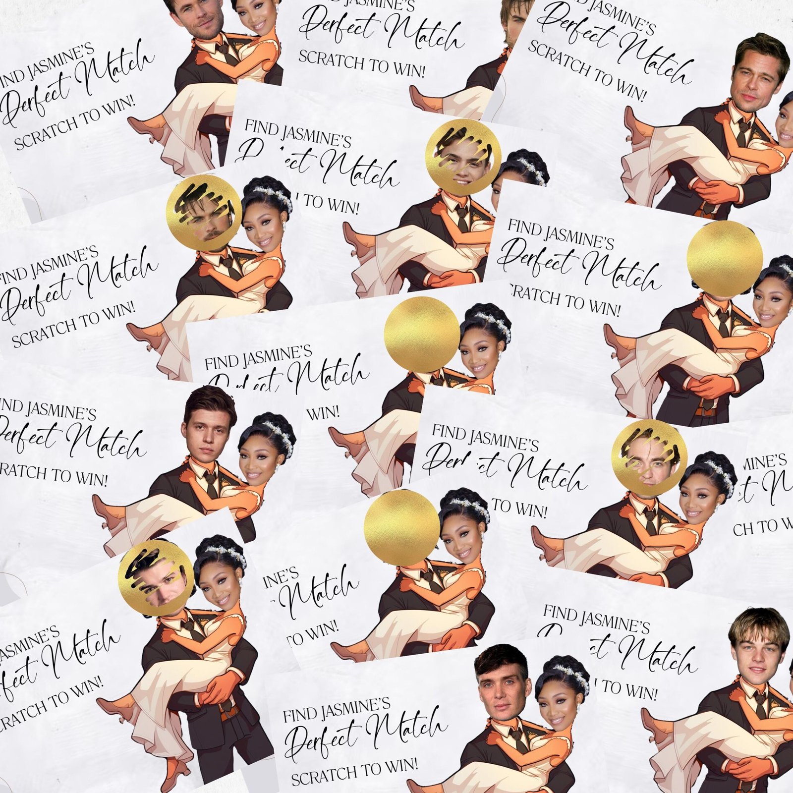 Printable Celebrity Who Has the Groom? Bachelorette Party Groom, Groom Scratch Off Game, Bridal Shower Game, Canva Template Digital Download